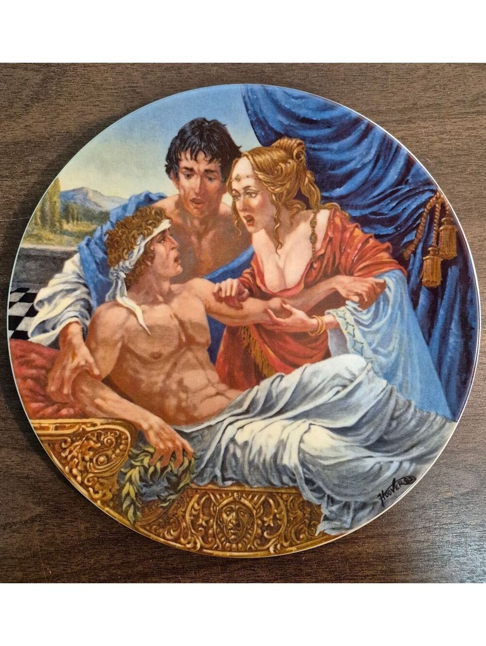 The Knight's Tale Limited Edition Collectible Plate by G.A. Hoover